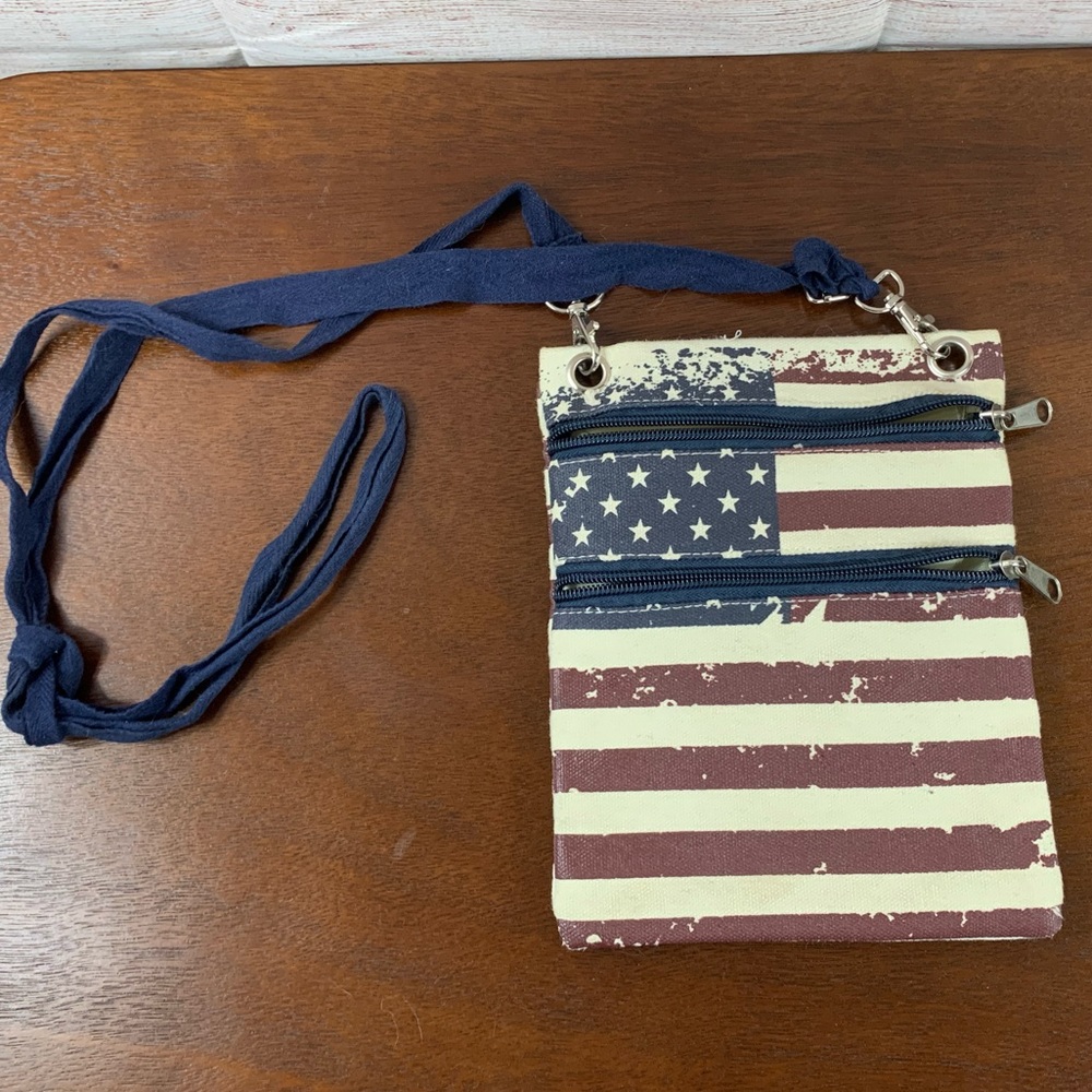 I Love SF Flag Double Zipper Cross Body Bag